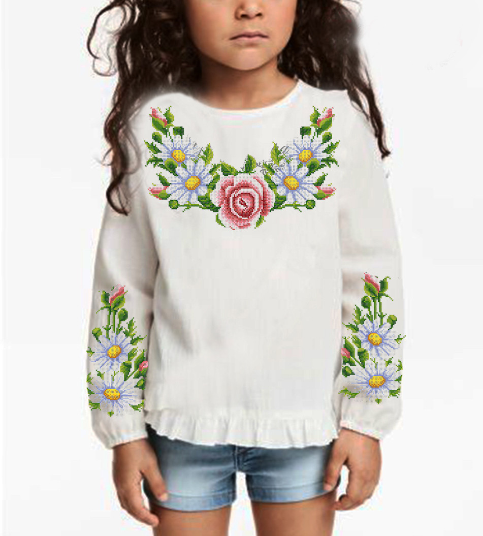 Заготовка вишиванки для дівчинки №055, фото 1