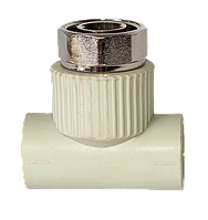 Трійники поліпропіленові з накидною гайкою