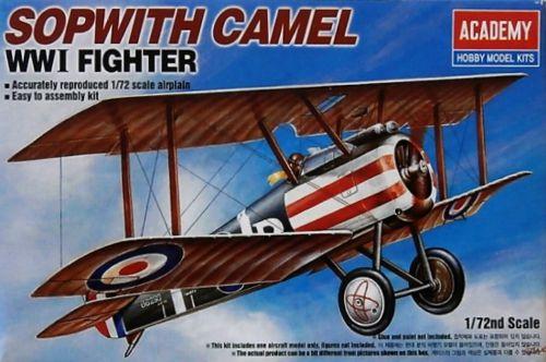 Пластикова модель 1/72 Academy 12447 Британський одномісний винищувач Sopwith Camel F.1.