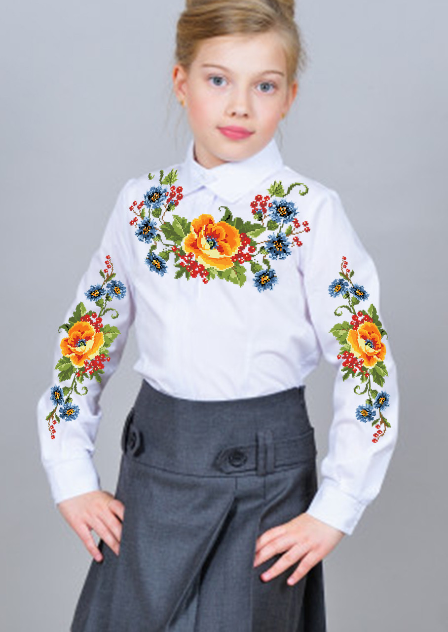 Заготовка вишиванки для дівчинки №072, фото 1