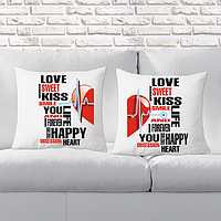 Парні декоративні подушки з принтами