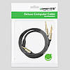 Кабель аудіо Ugreen 3.5 mm to 2х 2pin 6.35 mm F/M адаптер 2M Black (AV126), фото 9