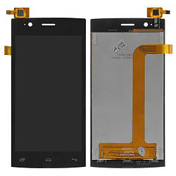 Дисплей для Fly FS451 Nimbus 1, модуль в зборі (екран і сенсор), оригінал Чорний