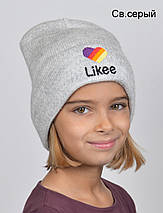 Зимова шапка для дівчинки Likee, фото 6