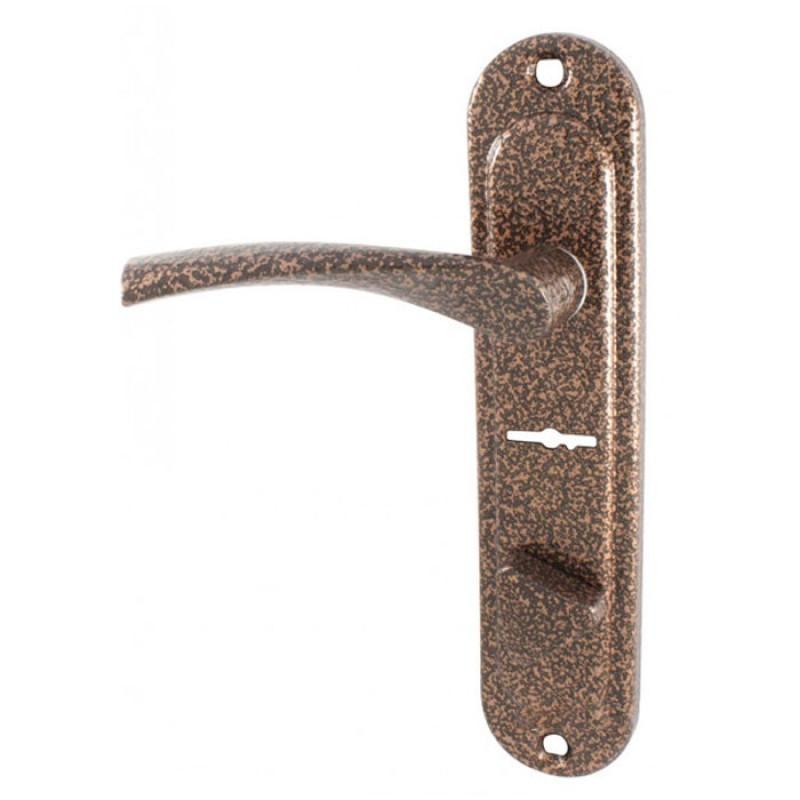 Ручка на планке для входной двери сувальдная Арико 42 мм(к замку Эльбор ...