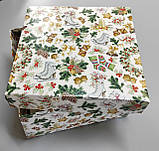 Коробочка для подарунків картонна 195*195*97 ( 235 гр\м2 ) НР21, фото 4