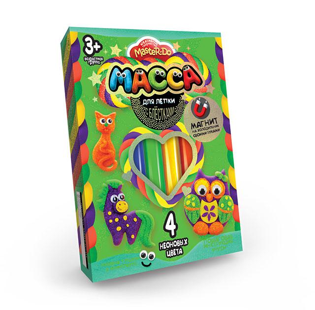 Тісто для ліплення Master Do 4 кол * 20 гр Danko Toys MMD-02-01 маса для ліплення набір дитячої креативної творчості для дітей