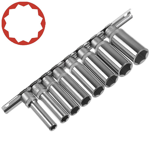 Набір головок 1/2" 12-гр. глибоких 8 пр. (13-24 мм) 4082-9 F