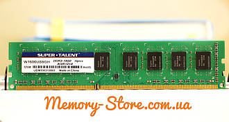 Оперативна пам'ять для ПК-Super Talent DDR3 8Gb PC3-12800 1600MHz Intel і AMD, б/в