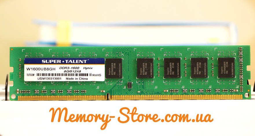 Оперативна пам'ять для ПК-Super Talent DDR3 8Gb PC3-12800 1600MHz Intel і AMD, б/в, фото 2