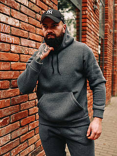 Стильний чоловічий теплий спортивний костюм тринитка на флісі S M L XL, фото 2