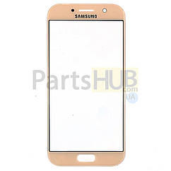 Скло дисплея Samsung Galaxy A5 2017 A520F рожеве