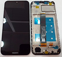 Дисплей модуль тачскрин Honor 8S; Huawei Y5 2019 черный Rev2.2 в рамке