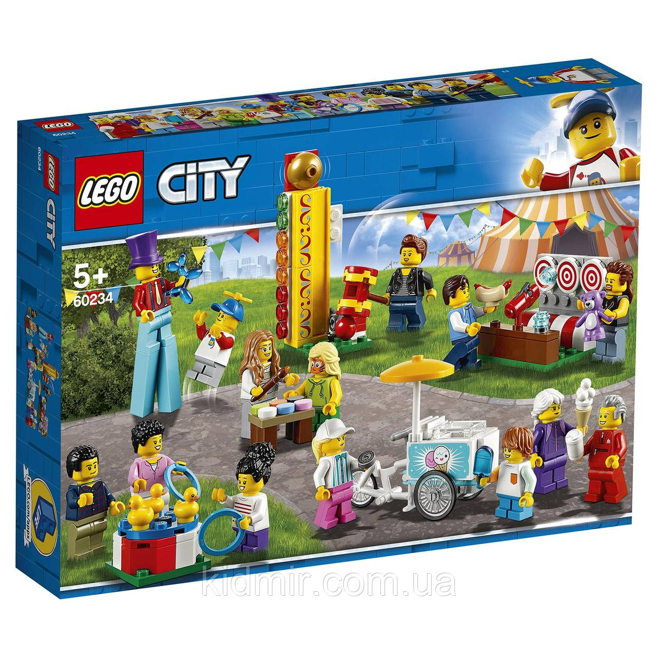 Конструктор LEGO City Town 60234 Комплект мініфігурок Веселий ярмарок