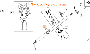 Труба (штанга) для мотокоси Oleo-Mac BCH 25 T (BF000014R)