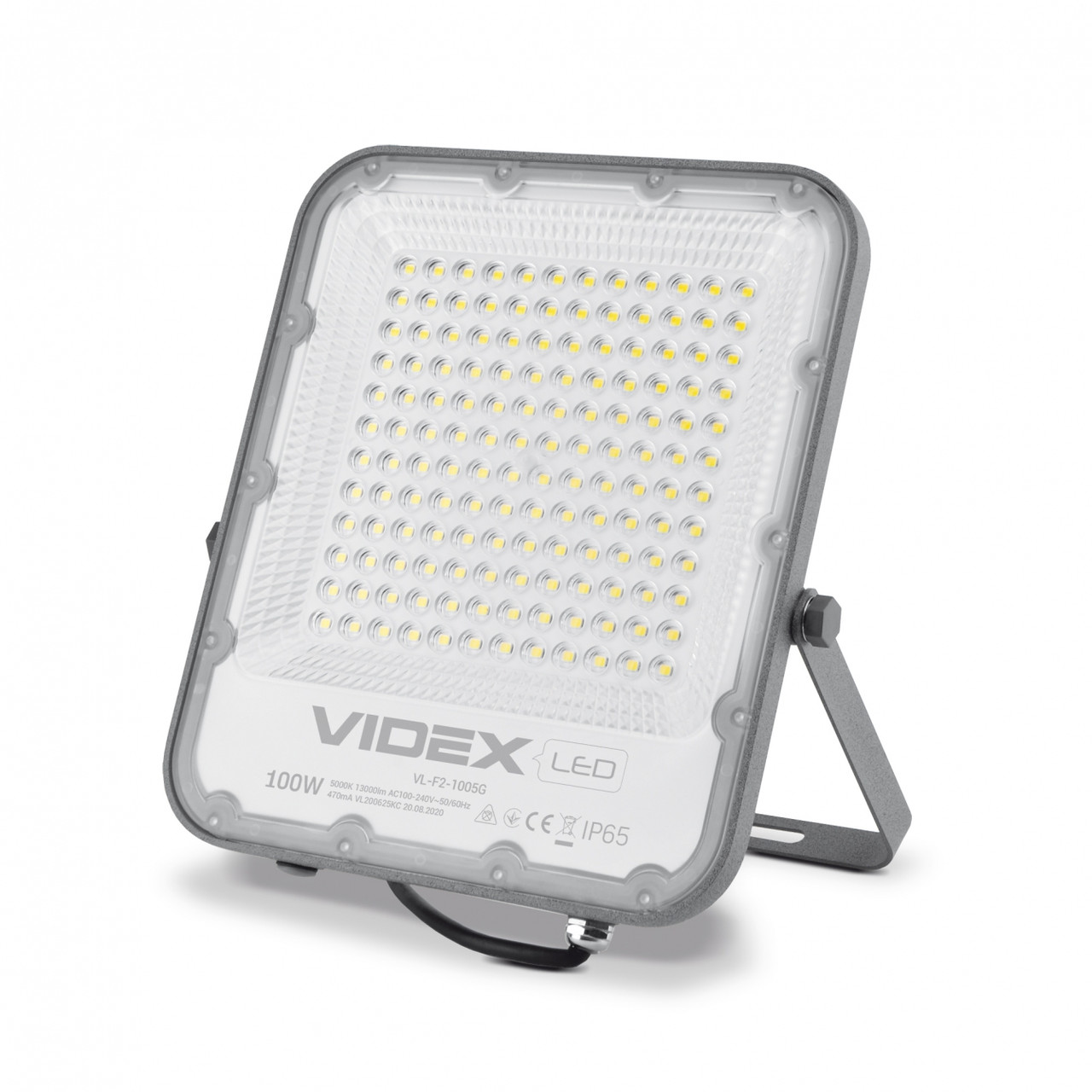 Світлодіодний прожектор LED F2 30Вт 5000К 3900Lm IP65 Videx, сенсорний день-ніч