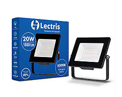 Світлодіодний прожектор Lectris 20 W 1800 Лм 6500 K 185-265 V IP65 1-LC-3002