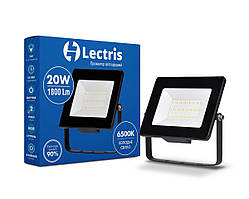 Світлодіодний прожектор Lectris 20W 1800Лм 6500K 185-265V IP65 1-LC-3002