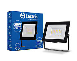 Світлодіодний прожектор Lectris 50W 4300Лм 6500K 185-265V IP65 1-LC-3004