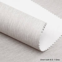 Тканевые ролеты Linen Look В.О. 1 grey (100% затемнение)