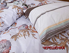 Сімейний набір бавовняного постільної білизни з Бязі "Gold" №152814AB Черешенка™, фото 4