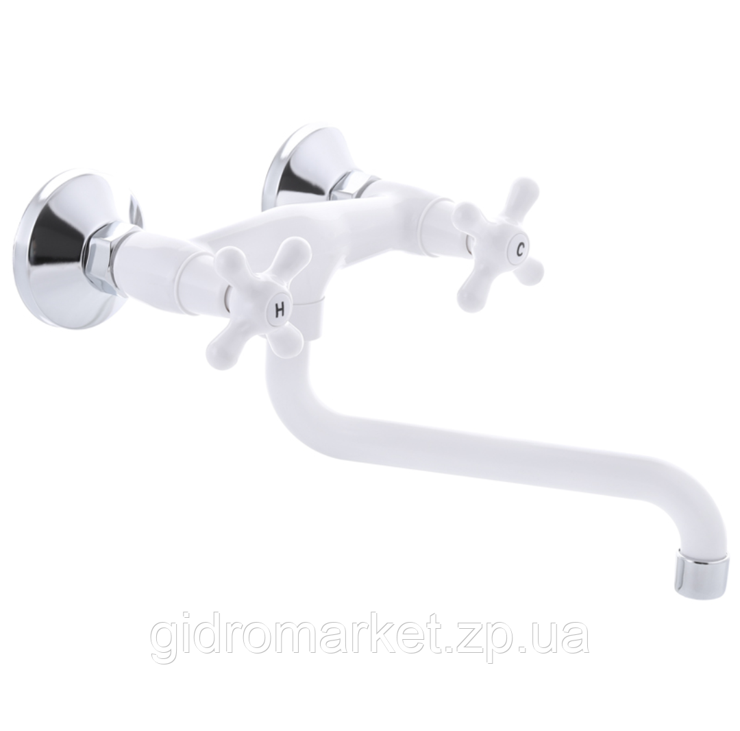 Plamix Amax-361 White Змішувач для умивальника. (PM0583)