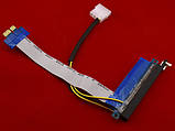 PCI-Express PCI-E 1X на 16X райзер, живлення, molex, фото 4