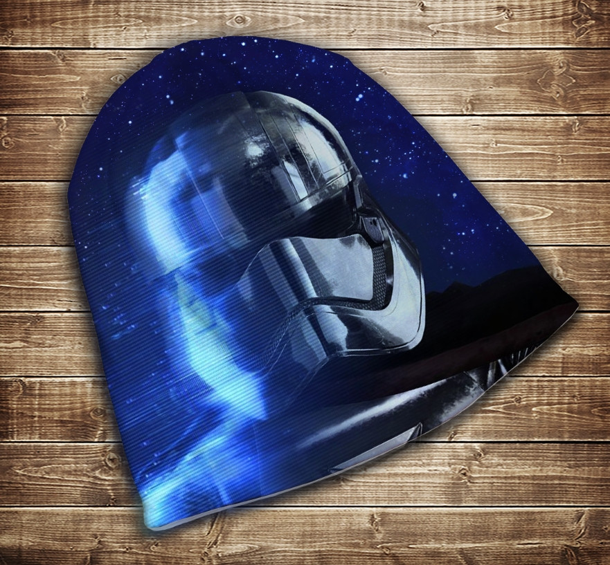 Шапка з 3D принтом-STORMTROOPER SPACE 52-54 см. дитяча, фото 1