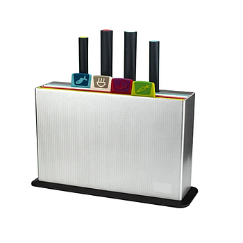 Обробні дошки і ножі Cooking House, набір 4 дощок 30х20 см і 4 ножів, для м'яса, овочів, гарячих страв, зручний кухонний комплект