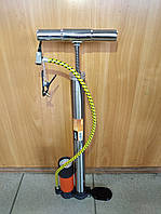 Насос автомобільний універсальний з манометром (ручний)