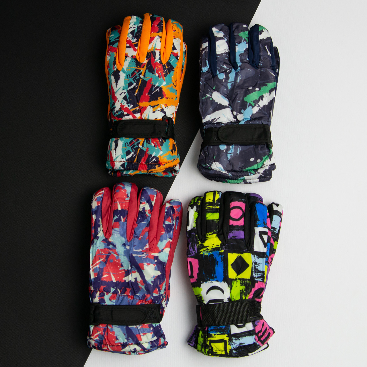 Оптом рукавички дитячі на 8 - 9 - 10 років лижні зимові (арт. 20-12-25)