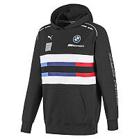 Худі толстовка спортивна чоловіча Puma BMW M Motorsport Street 595181 01 (чорний, бавовна, BMW, логотип пума)