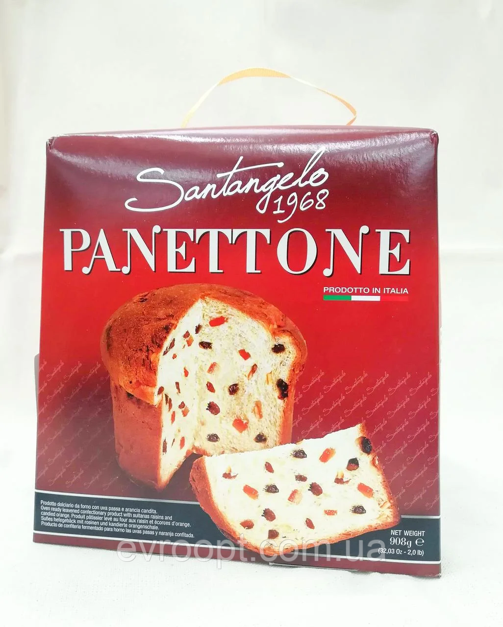 Панеттоне традиційний з цукатами Santangelo 908 г