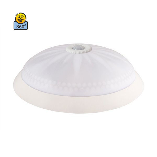 Світильник стельовий ERKA 1149D матовий/білий з датчиком руху