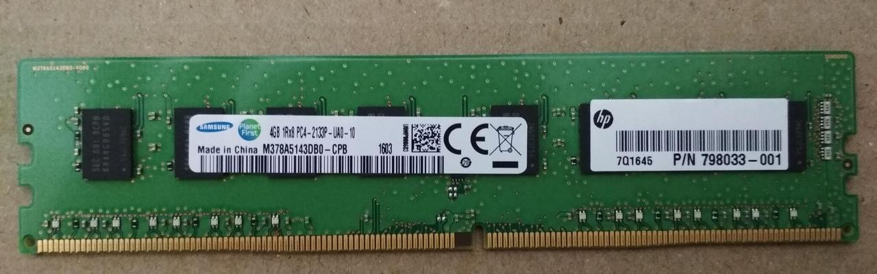 4GB DDR4 2133P Samsung M378A5143DB0 1Rx8 RAM PC4-17000 Оперативна пам'ять