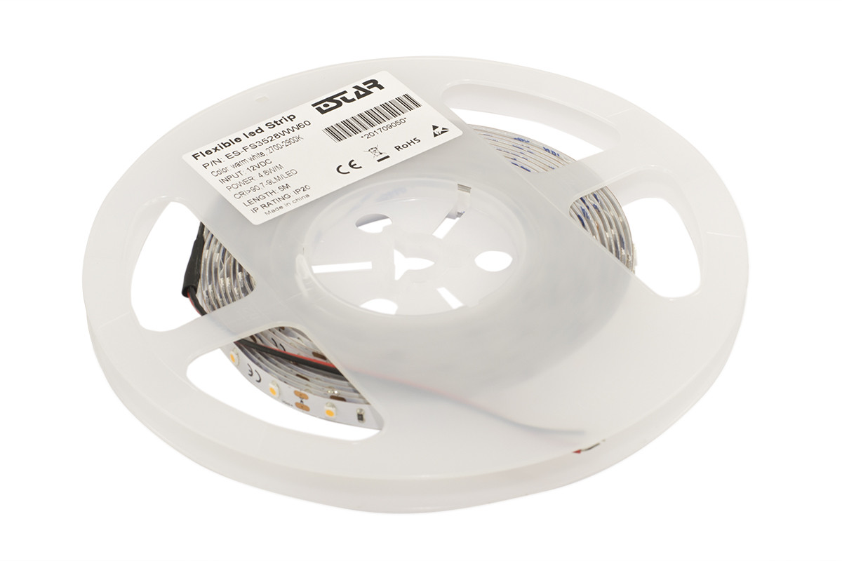 Світлодіодна стрічка ESTAR SMD 3528/60 (IP20) premium 12V тепло-біла (2700-2900К)