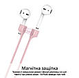 Силіконовий чохол для AirPods Promate PodKit з магнітним ремінцем Pink (Уцінка) (ch_podkit.pink), фото 3