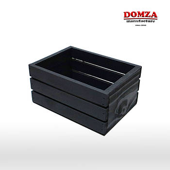 Ящик дерев'яний чорний, 20х13,5х10 см