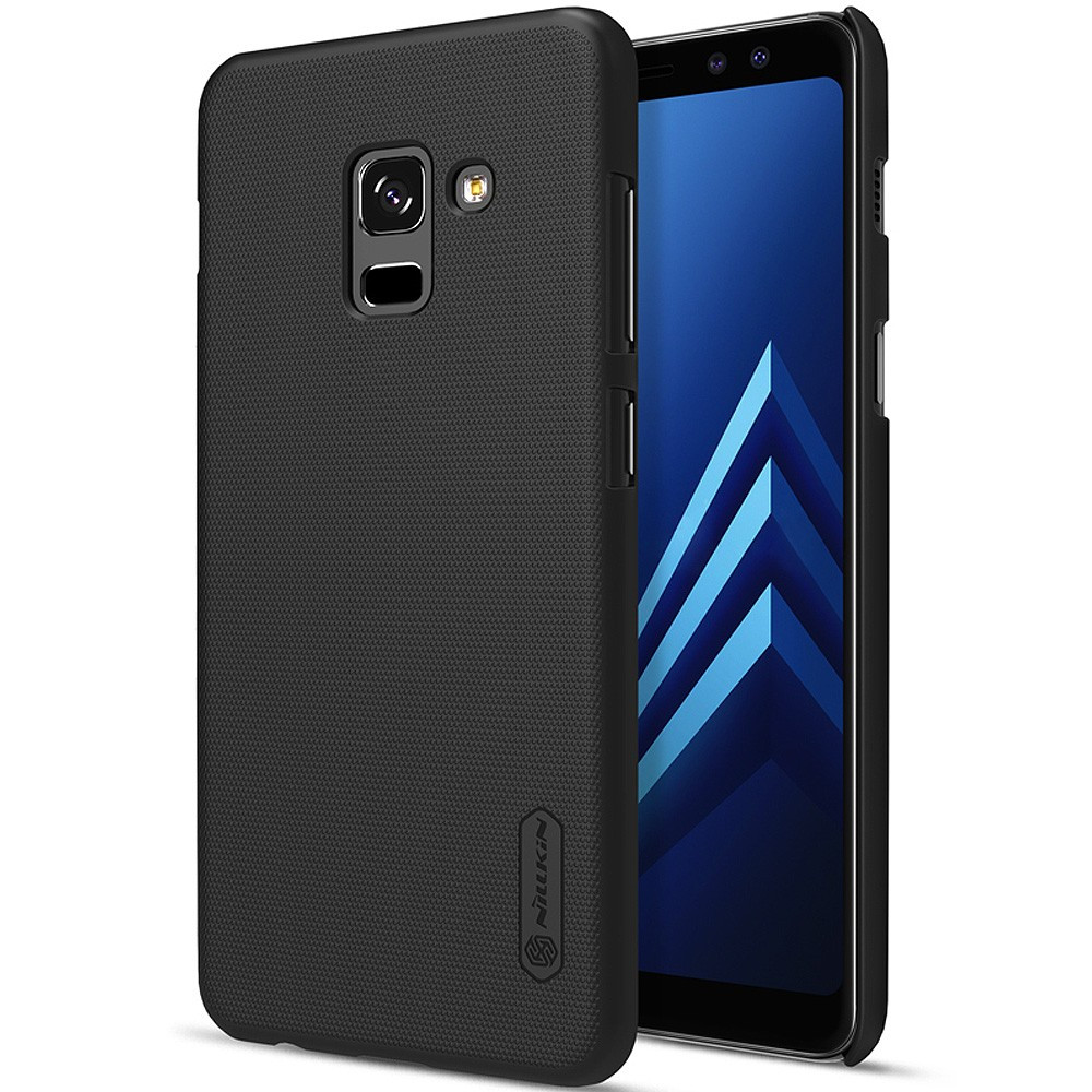 Чохол накладка для Samsung Galaxy A8 Plus A730 - Nillkin Frosted Shield Чорний