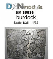 Листя лопуха. Фототравлення у масштабі 1/35. DANMODELS DM35536