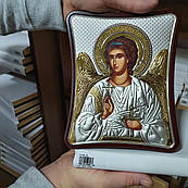 Ікона срібна з позолотою Ангел Хранитель відкритий лик