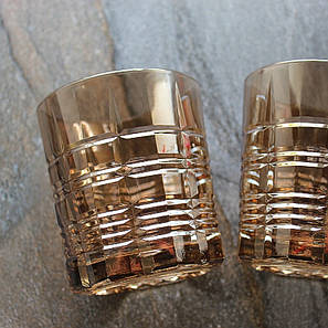 Набір золотистих склянок 4 шт Luminarc Даллас Золотистий мед 300 мл (P9312), фото 2
