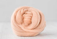 Толстая пряжа для объемного вязания. Цвет ГЛАДИОЛУС.100% мериносовая шерсть для вязания пледов.