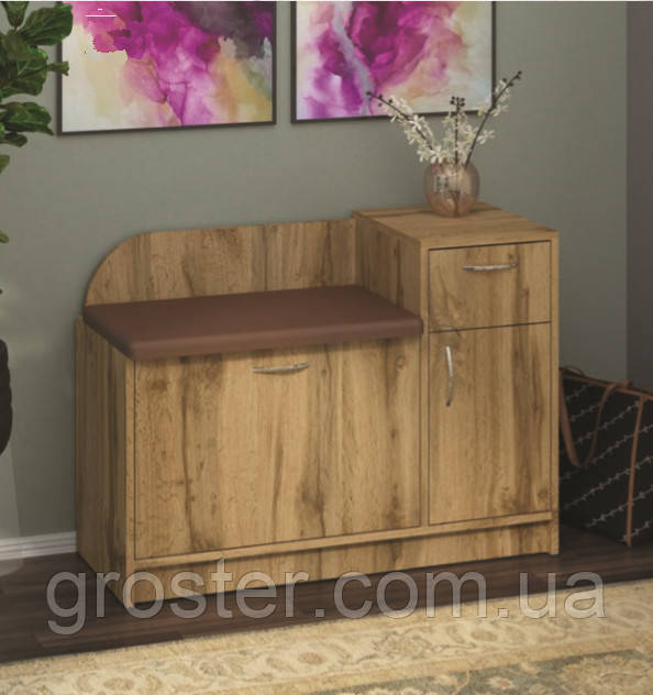 Тумба для взуття Б-3. Взуття із сидінням, фото 1