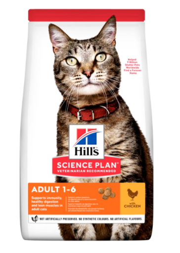 Корм Hills (Хілс) Science Plan Feline Adult з куркою для кішок на вагу 1кг