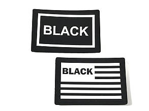 Нашивка Black 60х40 мм, фото 2