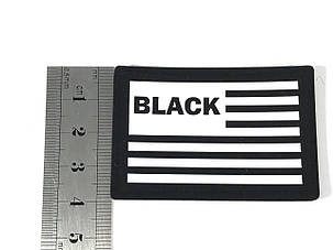 Нашивка Black прапор 60х40 мм, фото 2