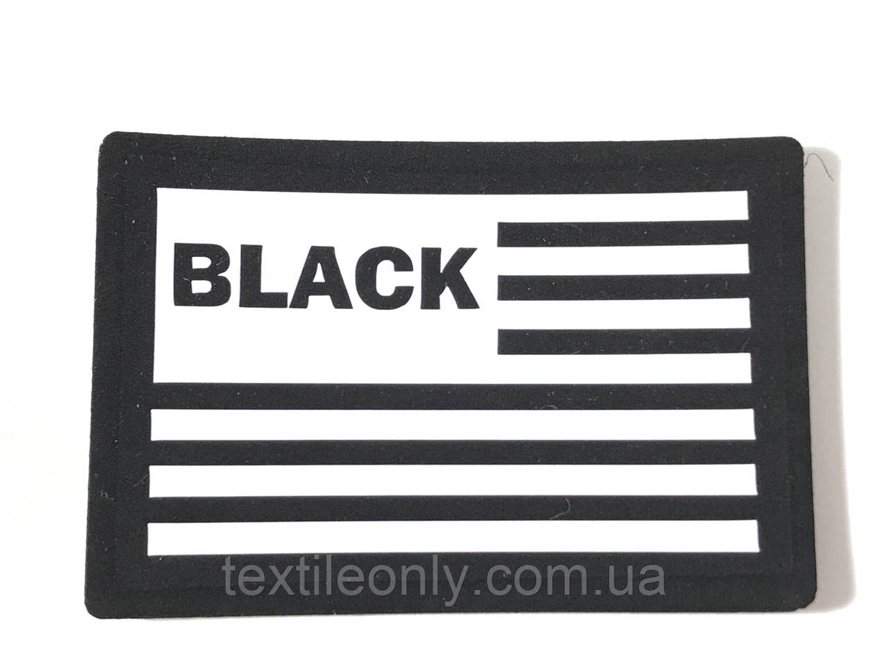 Нашивка Black прапор 60х40 мм