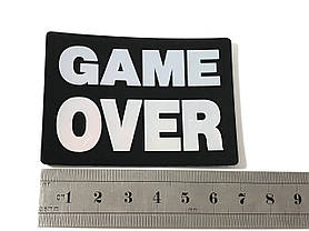 Нашивка Game Over / Кінець Ігри 70х50 мм, фото 4
