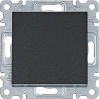 Выключатель 1-кнопочный однотактный Lumina черный 10АХ/230В
